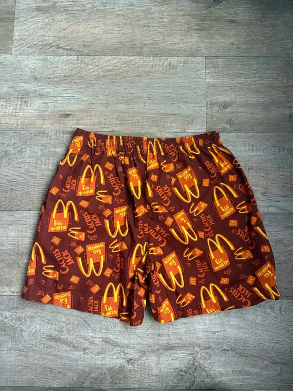 NWOT Cactus Jack by Travis Scott x McDonald's Breakfast Boxers Sz Large